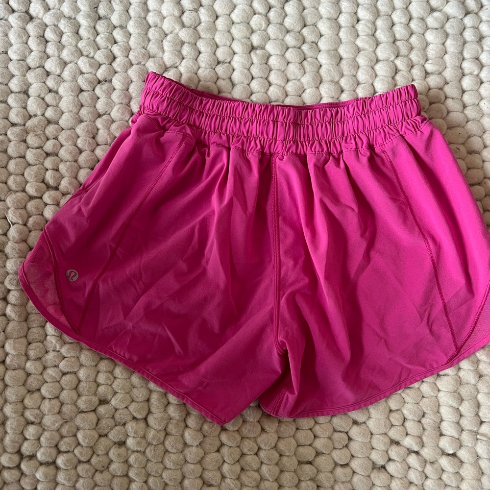 Lululemon Athletica Vibrant Pink Athletic Shorts